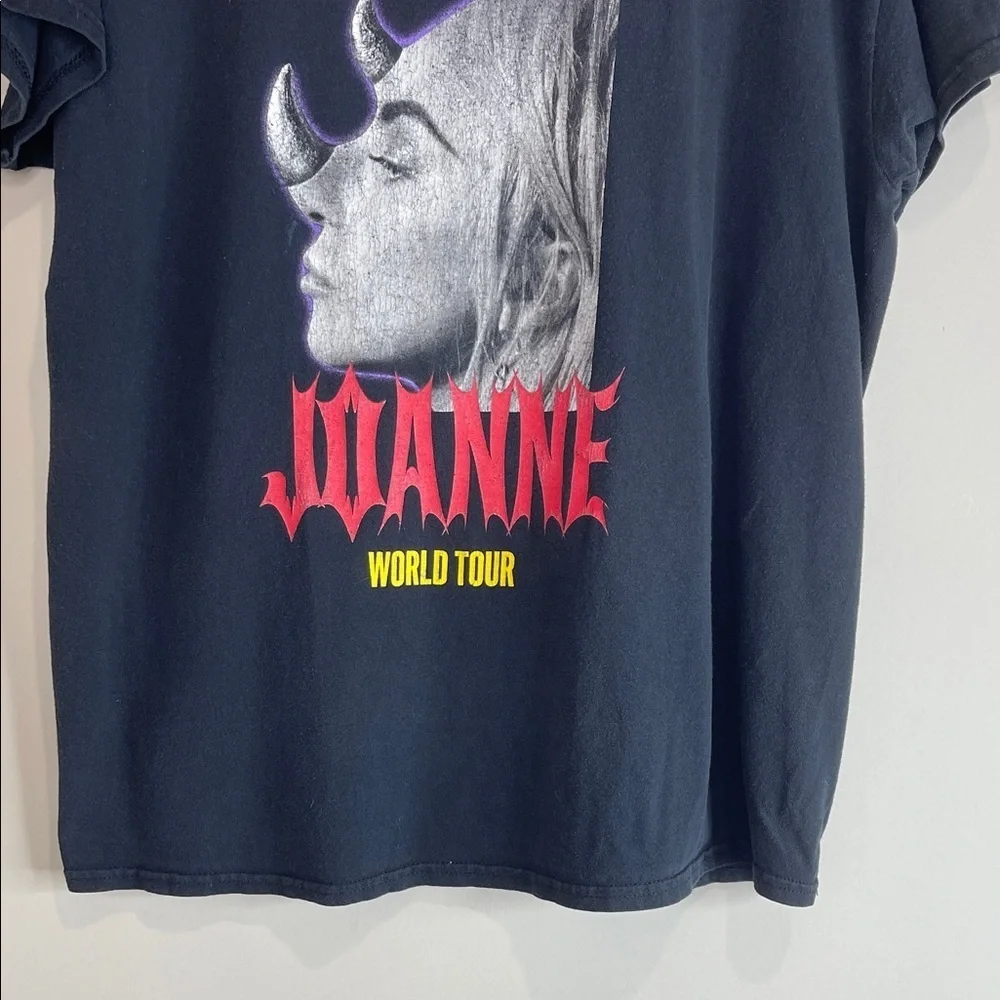Lady Gaga Official Joanne World Tour Graphic T-shirt Black Unisex 2017 Large - Picture 6 of 10